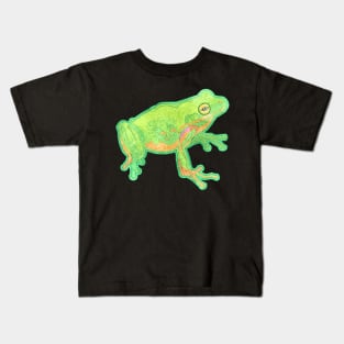 Green Tree Frog Kids T-Shirt